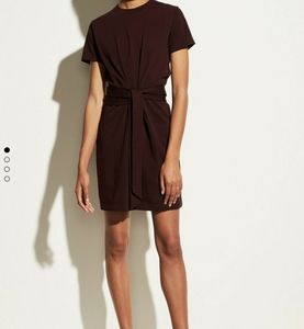 Vince short sleeve tie waist dress